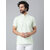 Riag Mens Ethnic Green Striped Short Kurta