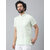 Riag Mens Ethnic Green Striped Short Kurta