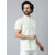 Riag Mens Ethnic Green Striped Short Kurta