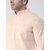 Riag Mens Ethnic Beige Solid Long Kurta