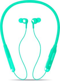 FPX Jazz 80 Hours Playtime with Deep Bass Neckband Headphone Bluetooth Headset Bluetooth Headset  (Green, In the Ear)