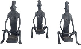 The Allchemy Dhokra Decorative tribal man showpiece
