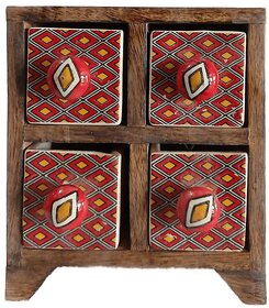 The Allchemy Wooden spice box of 4