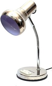Caleta Study Lamp for Students Table Lamp for Living Room Bedroom Office Study Room 003 Model Study Lamp (41 cm, Silver)