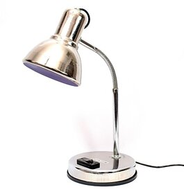 Caleta Lamp for Living Room Bedroom Office Study Room (Silver) Study Lamp (44 cm, Silver)