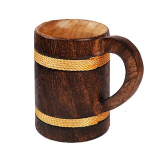                       Wooden Juice  Milk Mug Small                                              