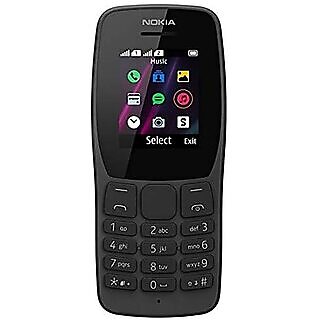                       (Refurbished) Nokia 110 Dual SIM (Black, Dual Sim, 1.7 inch Display) - Superb Condition, Like New                                              