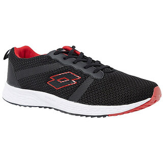                       Lotto Men's Black & Red  Running Shoes                                              