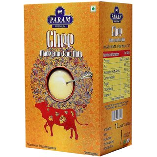 Param Premium Cow Ghee - Cow Ghee for Better Digestion and Immunity - 1 Litre