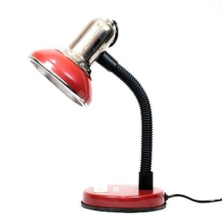Caleta Royal Lamp Study Lamp for Students with Metal Body (Red) Study Lamp (41 cm, Red)