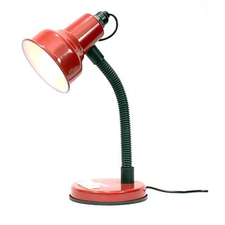                       Caleta Study Lamp for Students Metal Body Lamp Living Room Bedroom Office Study Room Commander Model (Red) Study Lamp (40 cm, Red)                                              