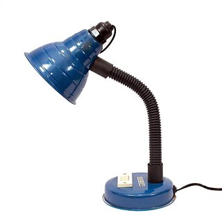                       Caleta Study Lamp for Students Metal Body Lamp, Living Room Bedroom Office Study Room | Baby Model (Blue) Study Lamp (36 cm, Blue, Black)                                              