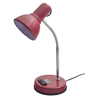                       Table Lamp Metal Body for Office Use/Study/Desk/Home/Working Light (Cherry)                                              