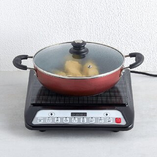 (Refurbished) Lifelong Inferno LLIC30 2000 Watt Induction Cooktop for Home with 7 Preset Indian Menu Option