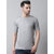 THE MINI NEEDLE Mens Solid Grey Tshirt