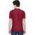 THE MINI NEEDLE Mens Solid Maroon Tshirt