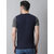 THE MINI NEEDLE Mens Solid Blue Tshirt