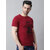 THE MINI NEEDLE Mens Printed Maroon Tshirt