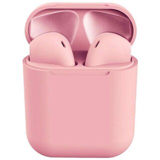                       Tws Earphones Bluetooth 5.0 Original Wireless Earbuds with Charging Power Box with Charger Cable (Pink)                                              