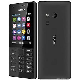                       (Refurbished) Nokia 216 (Black, Dual Sim, 2.4 inch Display) - Superb Condition, Like New                                              