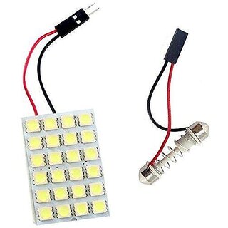                       Cloudsale 24 SMD LED Roof Light White Dome Light                                              