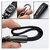 Premium Mercedes Key chain/Key ring, Black Leather and Smoke Black Metal.