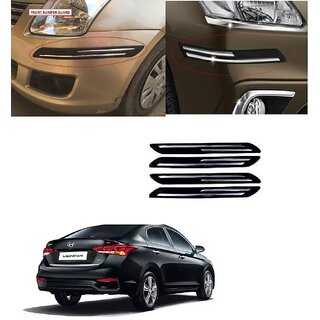 Buy Car Double Chrome Bumper Protector Guard Universal 4 pcs