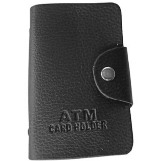 The Mini NEEDLE Slim ATM Card Holder Black for Men and Women- 12 Slots