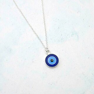                       Kundli Gems Evil Protection Stone Evil Eye Stone Pendant For Men  & Women Silver Crystal Stone Pendant                                              