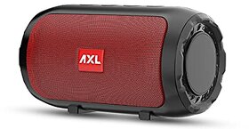 AXL JP101 5W Bluetooth Speaker with Powerful Bass Bluetooth V5.0 TF/SD Card Slot Aux Input USB Support and Call Function (Red)