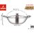 Dhara Stainless Steel Triply  Kadai 2000 with  Lid  20CM