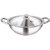 Dhara Stainless Steel Triply Kadai 2500 with Stainless Steel Lid 22 CM