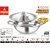 Dhara Stainless Steel Triply 3000 Kadai 24 CM with Stainless Steel Lid