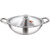 Dhara Stainless Steel Triply  Kadai 3500 with Stainless Steel Lid 26 CM