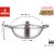Dhara Stainless Steel Triply  Kadai 3500 with Stainless Steel Lid 26 CM