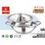 Dhara Stainless Steel Triply Kadai 5000 with Stainless Steel Lid