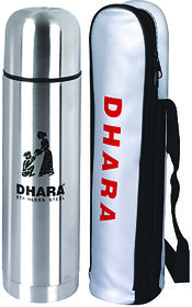 Dhara Stainless Steel  Dilmah Water Bottle 1000 ML Hot and Cold 1000 ml Flask
