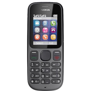                      (Refurbished) Nokia 101 (Dual SIM, 1.8 Inch Display, Black) - Superb Condition, Like New                                              