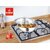 Dhara Stainless Steel Triply Tasla 3500 with Stainless Steel Lid 26CM