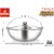 Dhara Stainless Steel Triply Tasla 3500 with Stainless Steel Lid 26CM