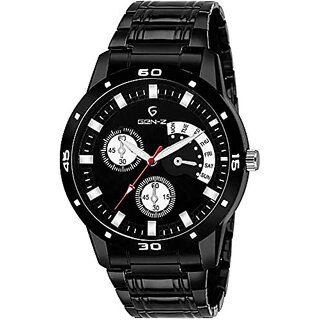                       Designer Black Non Functional Chronograph Metal Strap Watch Analog Watch - for Men                                              