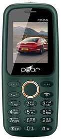 PEAR P2163 (Dual Sim, 1.77 Inch Display 1100 mAh Battery, Green)