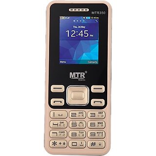                       MTR M350 (Dual Sim, 1.77 Inch Display 1050 mAh Battery, Gold, Black)                                              