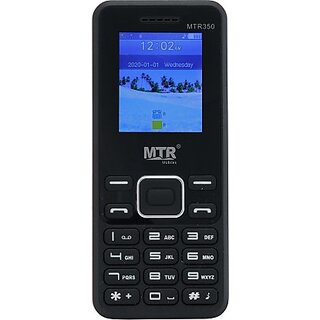                       MTR MTR350 (Dual Sim, 1.77 Inch Display 800 mAh Battery, Black)                                              