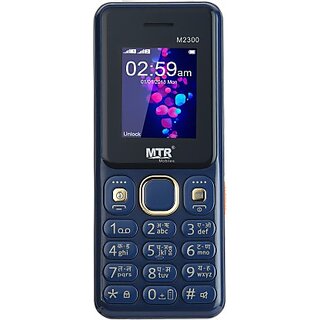                       MTR M2300 (Dual Sim, 1.77 Inch Display 3000 mAh Battery, Blue)                                              