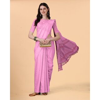 SVB Sarees Womens Pink Colour Embellished Cotton Saree SVB Sarees Womens Pink Colour Embellished Cotton Saree