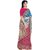 Shrimati Boutique Royal Blue Red half and half Benarasi Saree