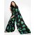 SVB Sarees Womens Black Colour Floral Georgette Printed Saree With Blouse