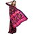 SVB Sarees Womens Black Pure Georgette Printed Saree With Blouse Piece