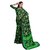 SVB Sarees Womens Black Pure Georgette Printed Saree With Blouse Piece